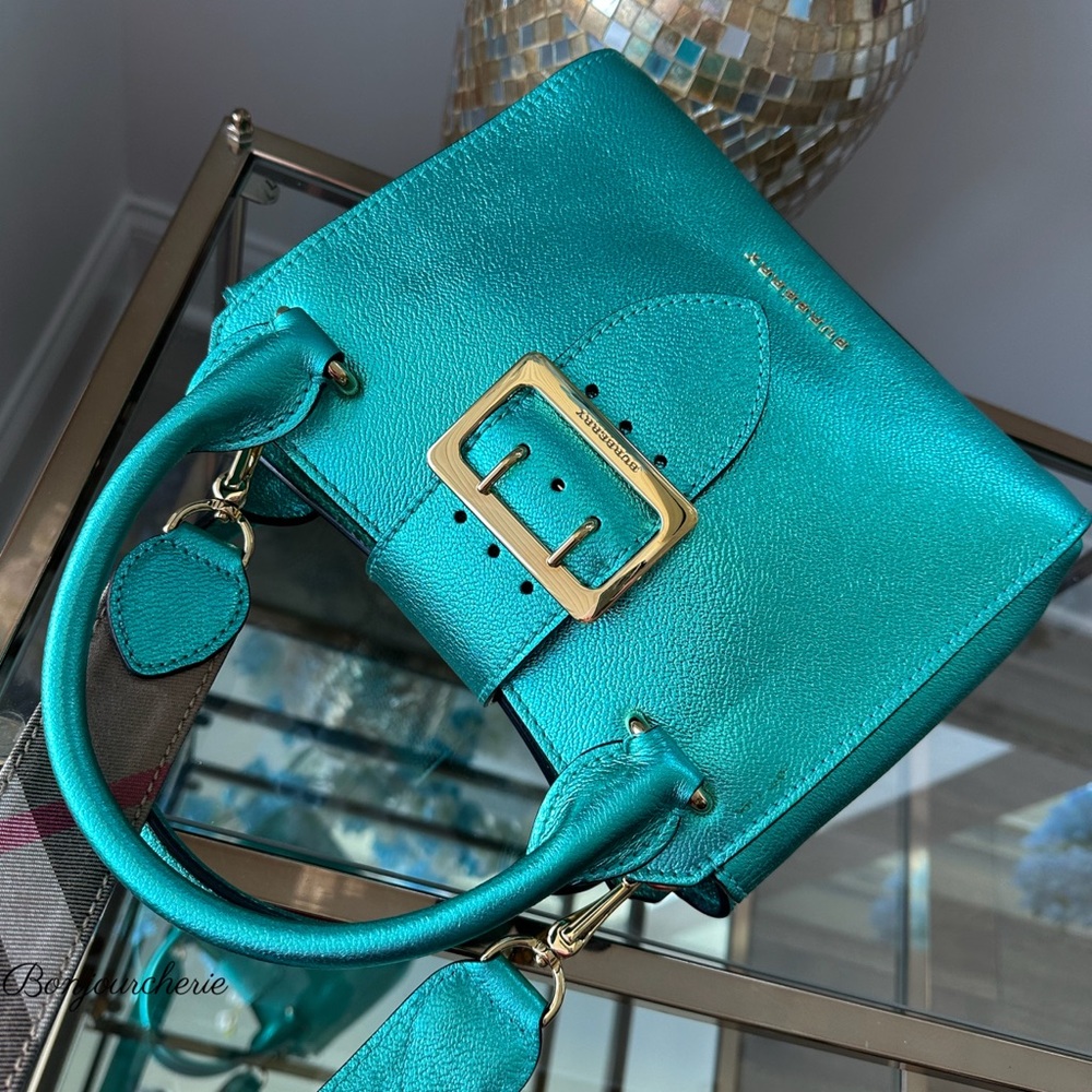 Authentic Burberry Turquoise bag - Picture 10 of 16